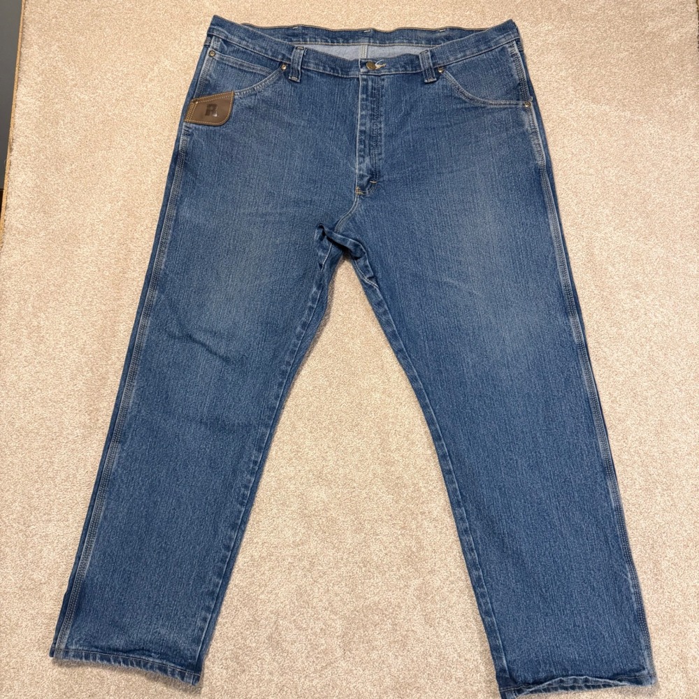 Wrangler RIGGS Workwear Jeans Mens 42x30 Blue Bundle 3 Pair Relaxed Fit Denim - Picture 14 of 16